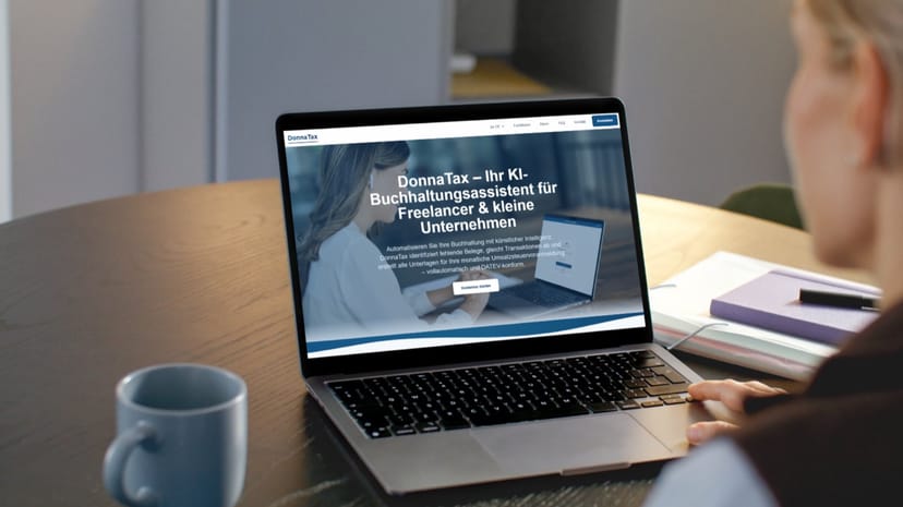 DonnaTax Dashboard - KI-gestützter Buchhaltungsassistent für automatisierte Belegverarbeitung