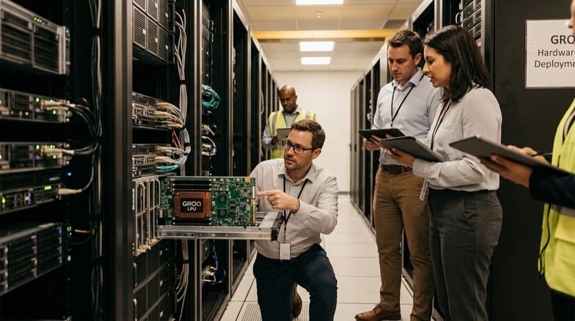 Groq AI LPU chip for fast LLM inference